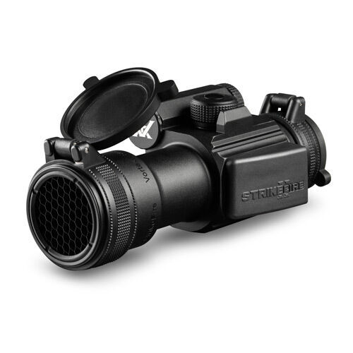 Taktische Zieloptik mit honigwabenförmigem Linsenschutz und Klappkappen