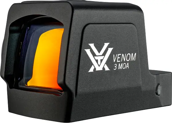 Vortex Venom 3 MOA Red Dot Visier mit orangener Linse, kompaktes Leuchtpunktvisier für Waffen und Sportschützen