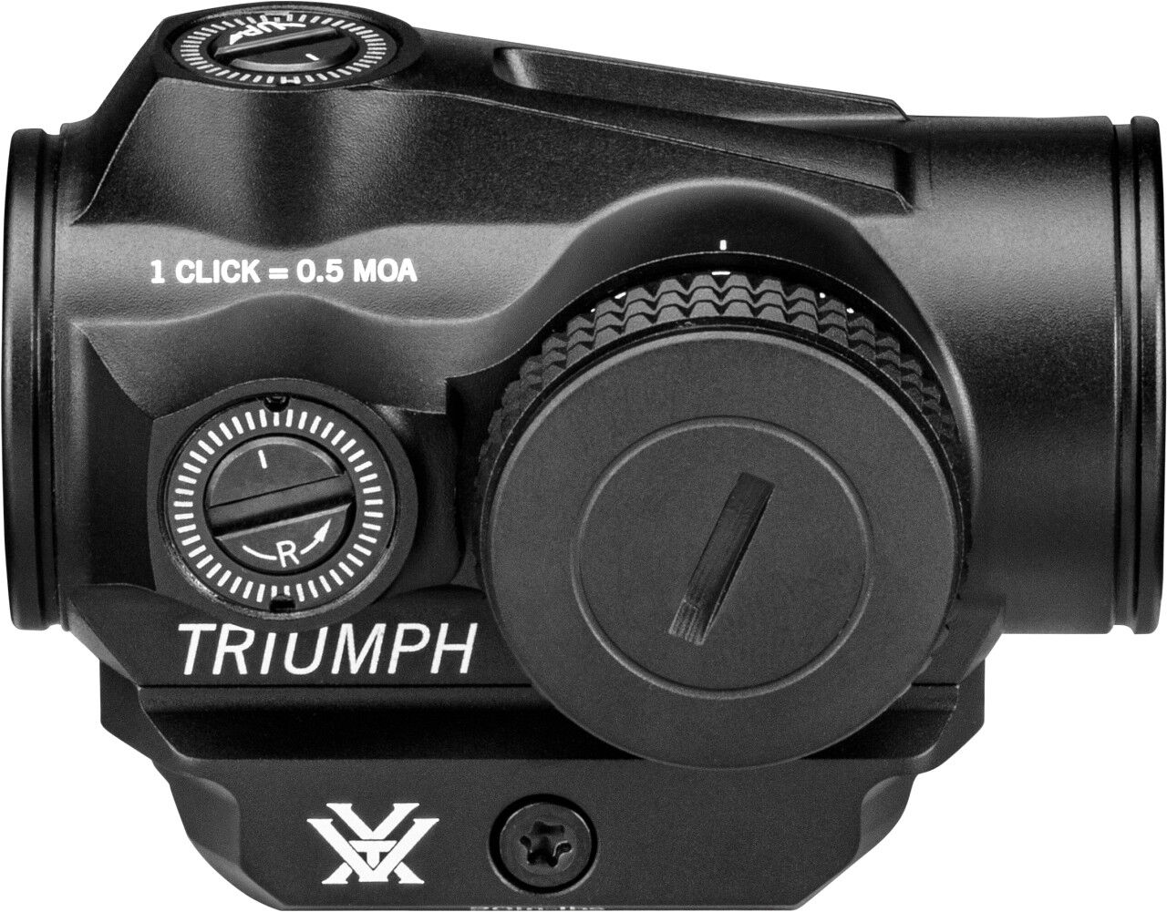 Schwarzes Vortex Triumph Rotpunktvisier mit Reglern