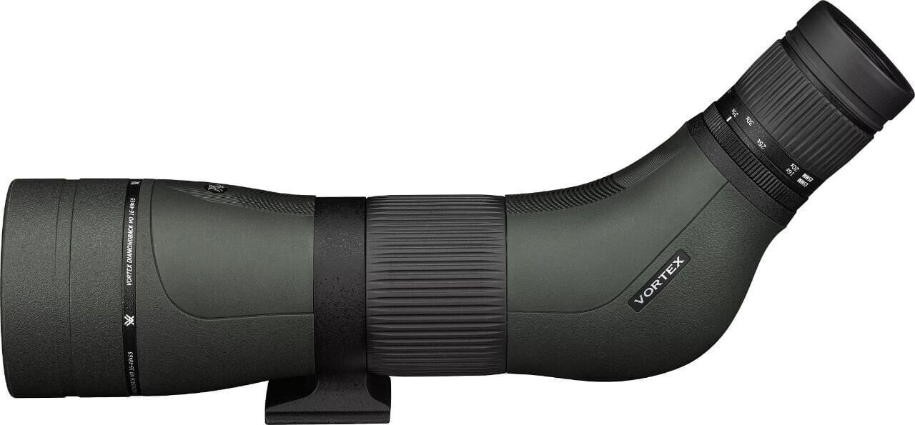 Vortex Spektiv in seitlicher Ansicht, ideal für Outdoor-Abenteuer und Detaillierung floraler Muster