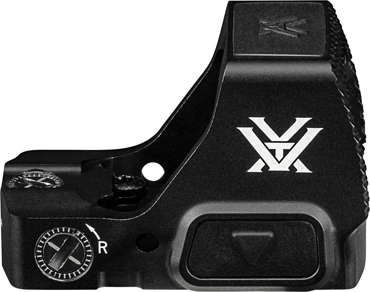 Seitenansicht eines Vortex Viper Red Dot Sights in Schwarz