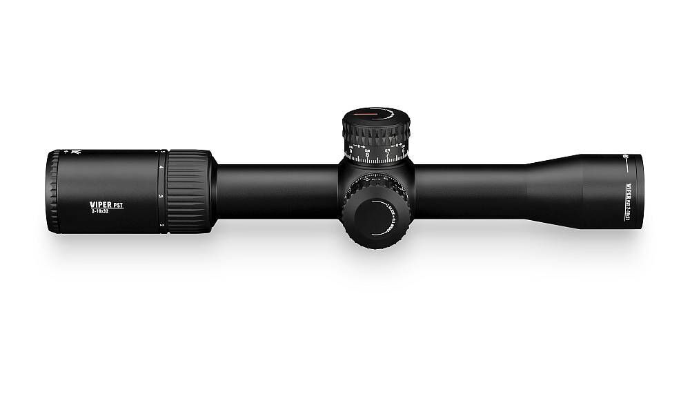 Zielfernrohr Viper PST 2-10x32 in schwarzem Design mit Verstellknopf und klarer Optik