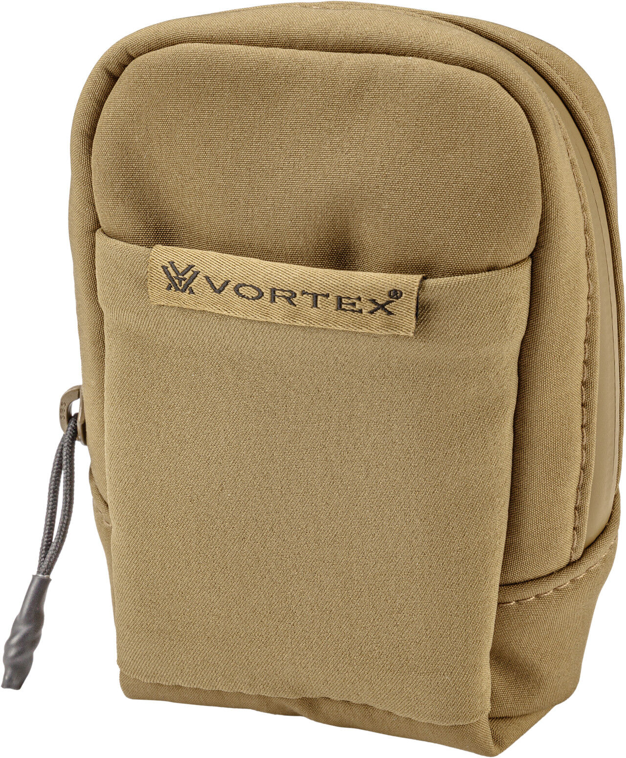 Beige Stofftasche mit Vortex-Logo, ideal für unterwegs