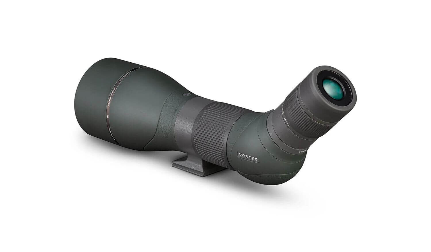 Ein Vortex Spektiv auf einem weißen Hintergrund, ideal für Vogelbeobachtungen und Outdoor-Aktivitäten.