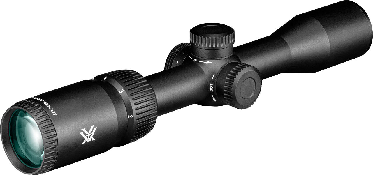 Schwarzes Vortex Crossfire Zielfernrohr 2-7x32 für Jagd und Scharfschießen