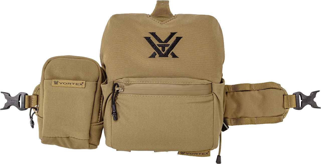 Vortex Gürteltasche in Beige mit Logos und Fächern