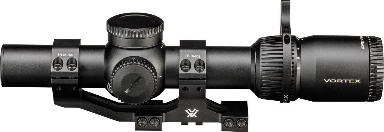 Schwarzes Vortex Zielfernrohr mit Montagehalterung