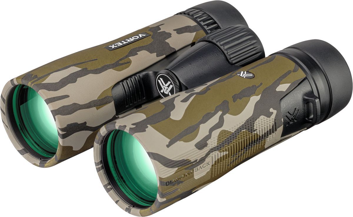 Vortex Diamondback Fernglas in Camouflage-Optik mit gummiertem Gehäuse und grün vergüteten Linsen für Jagd und Outdoor