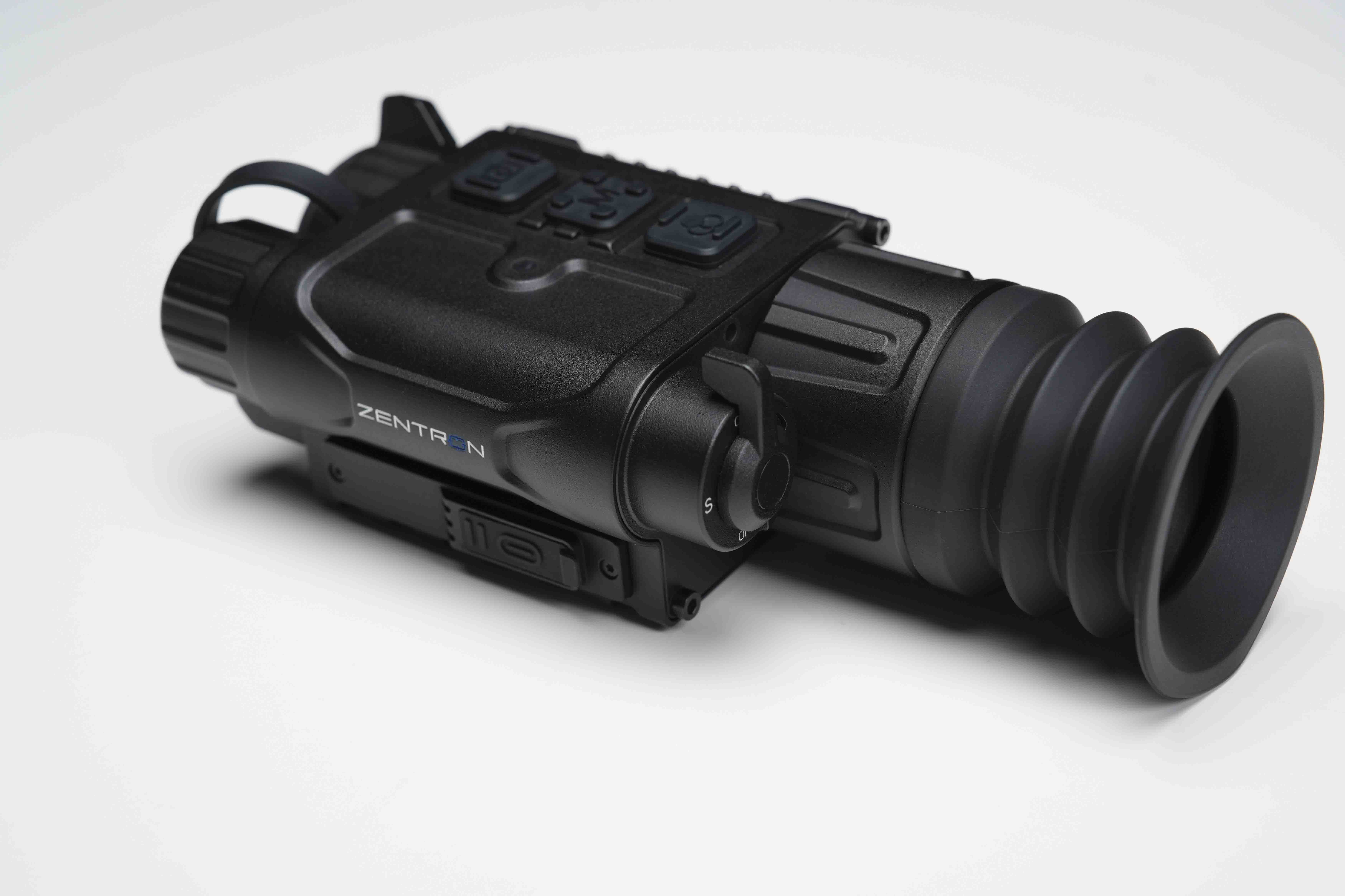 ZENTRON Mega CQ25R 4 in 1 Wärmebildgerät von Zentron, kompaktes 640×512 VOx-Thermomonokular mit OLED-Display und integriertem Laser-Entfernungsmesser für präzise Nachtjagd