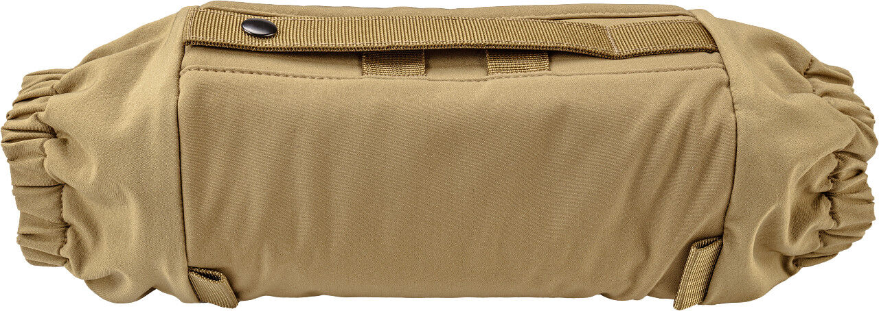 Beiger Schlafsack mit elastischen Enden, ideal für Camping und Wandern