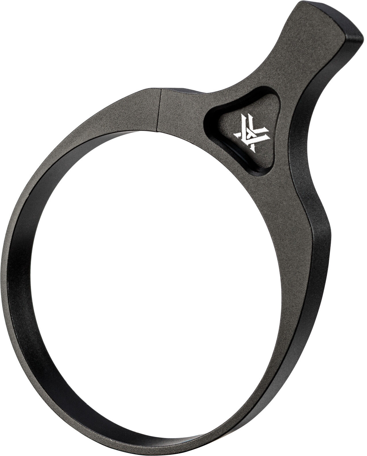 Matt schwarze Aluminium Klemme mit Logo