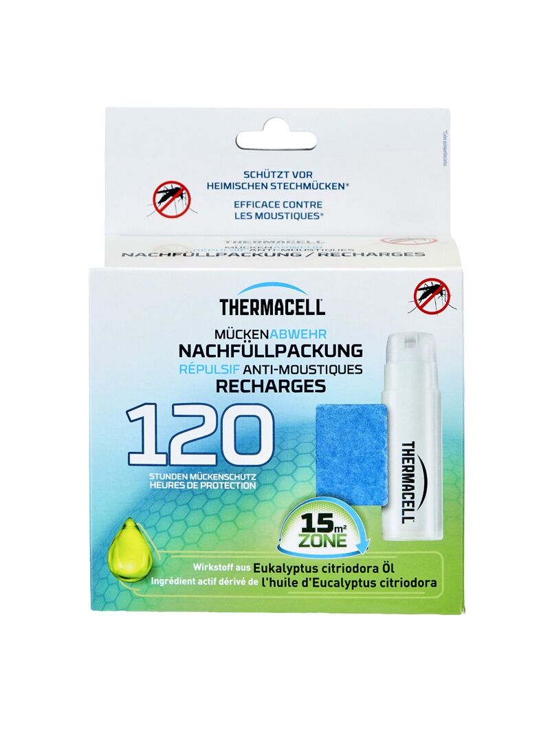 Thermacell Mückenabwehr Nachfüllpackung mit 120 Stunden Mückenschutz für 15 m² Zone, Wirkstoff Eukalyptus citriodora Öl