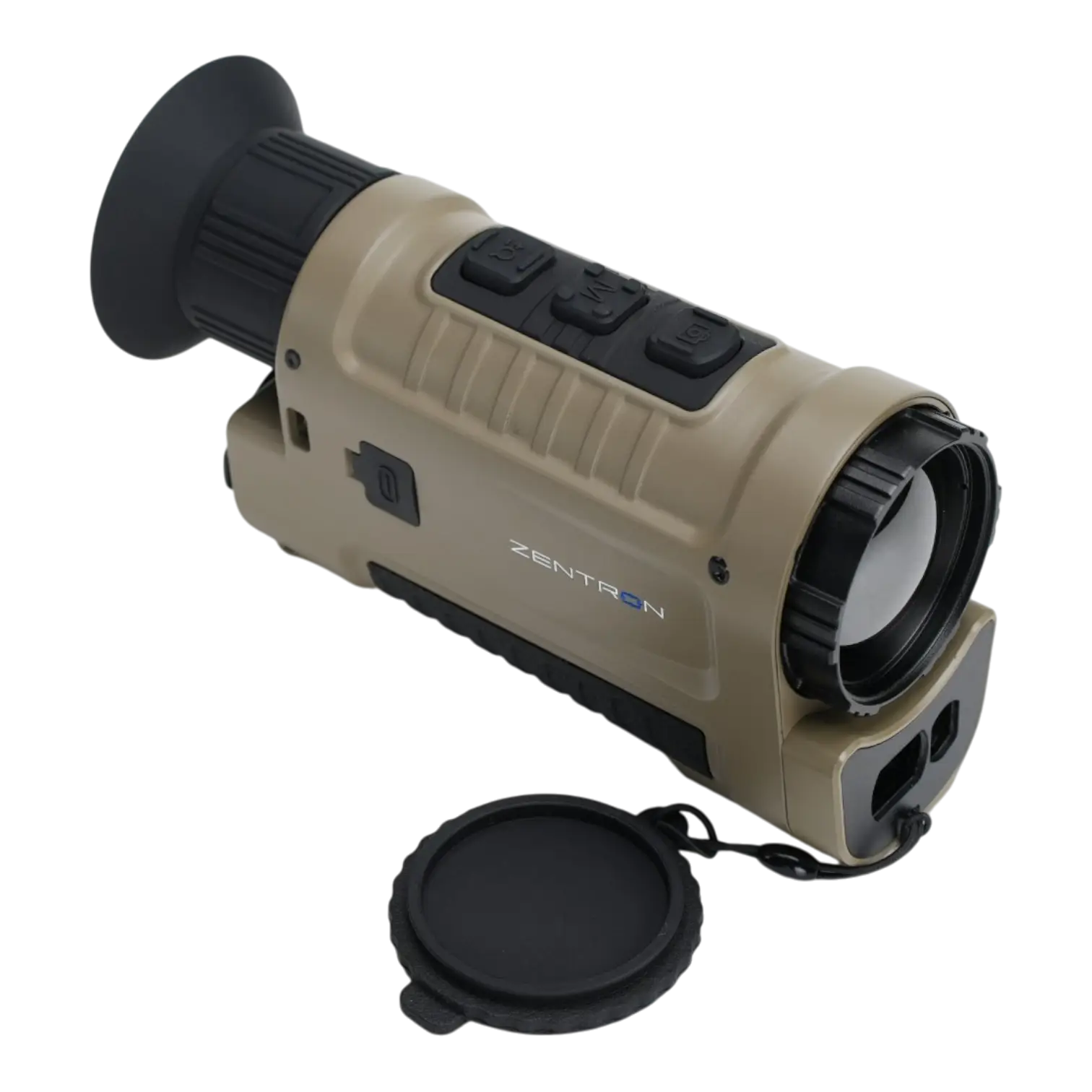 Zentron ZEN M6 Pro TAN Wärmebild-Monokular mit 640×512 VOx-Sensor, werkzeuglos wechselbaren 25/35/50-mm-Objektiven und integriertem Laser-Entfernungsmesser bis 1.200 m