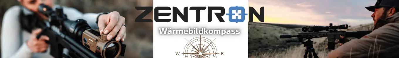 Jäger nutzt ein Zentron Wärmebild-Zielfernrohr mit integriertem Wärmebildkompass zur präzisen Zielerfassung bei Dämmerung