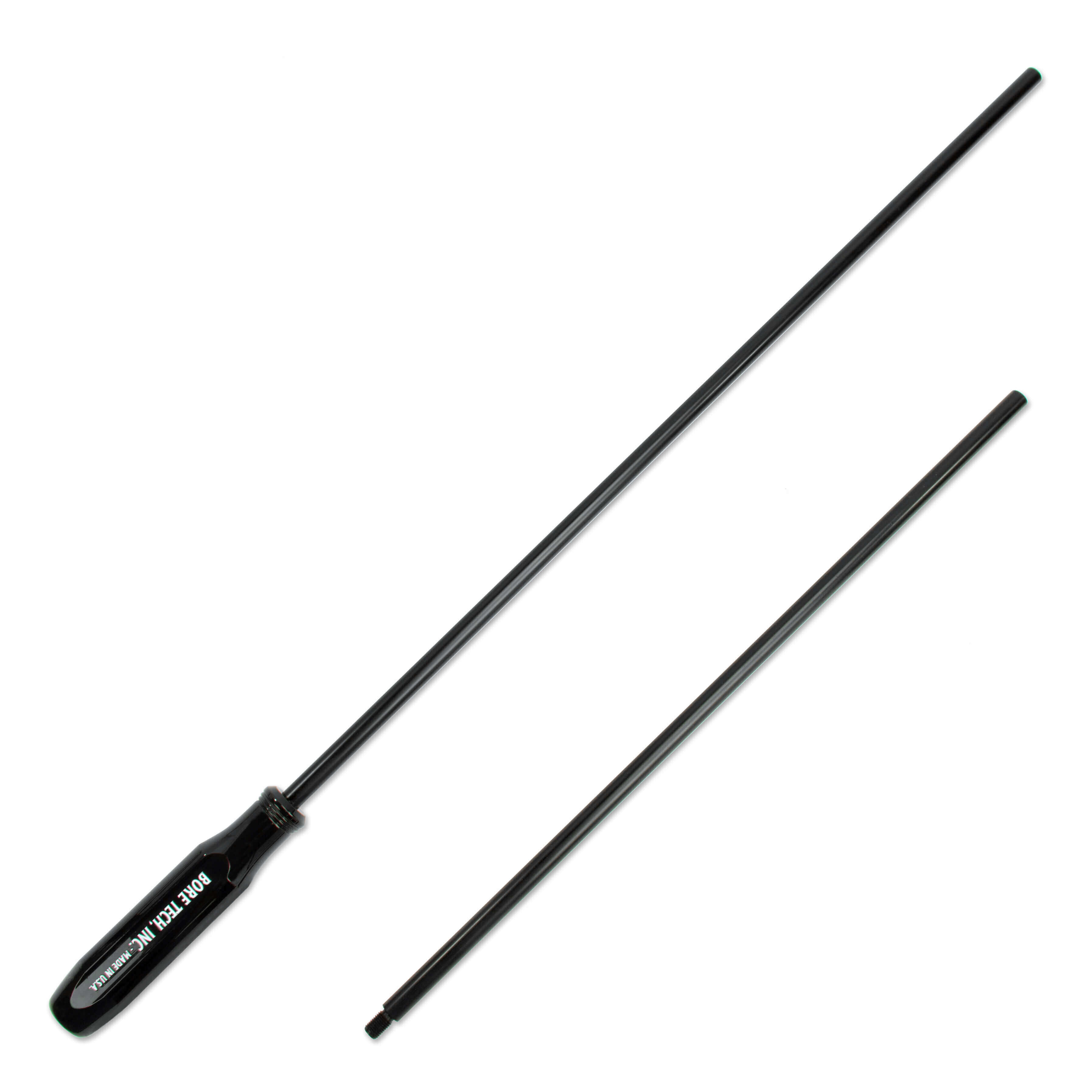 Zweiteilige magnetische Teleskopantenne, ideal für besseren Empfang, schwarz mit ergonomischem Griff.