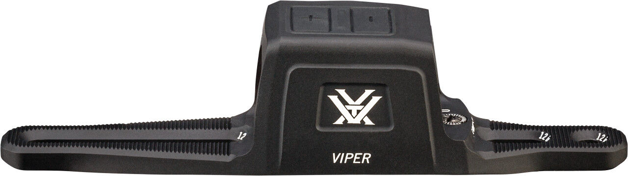 Seitenansicht der Vortex Viper Red Dot Visier Montageplatte mit Befestigungselementen