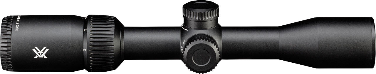 Schwarzes Vortex Zielfernrohr, seitlich dargestellt