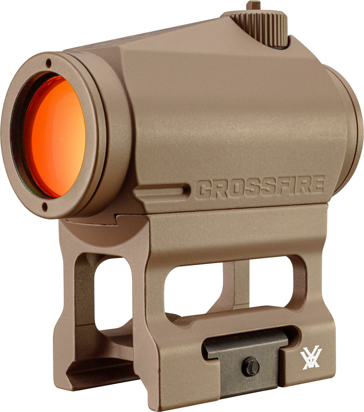 Braunes rotes Punktvisier Modell Crossfire mit montiertem Standfuß