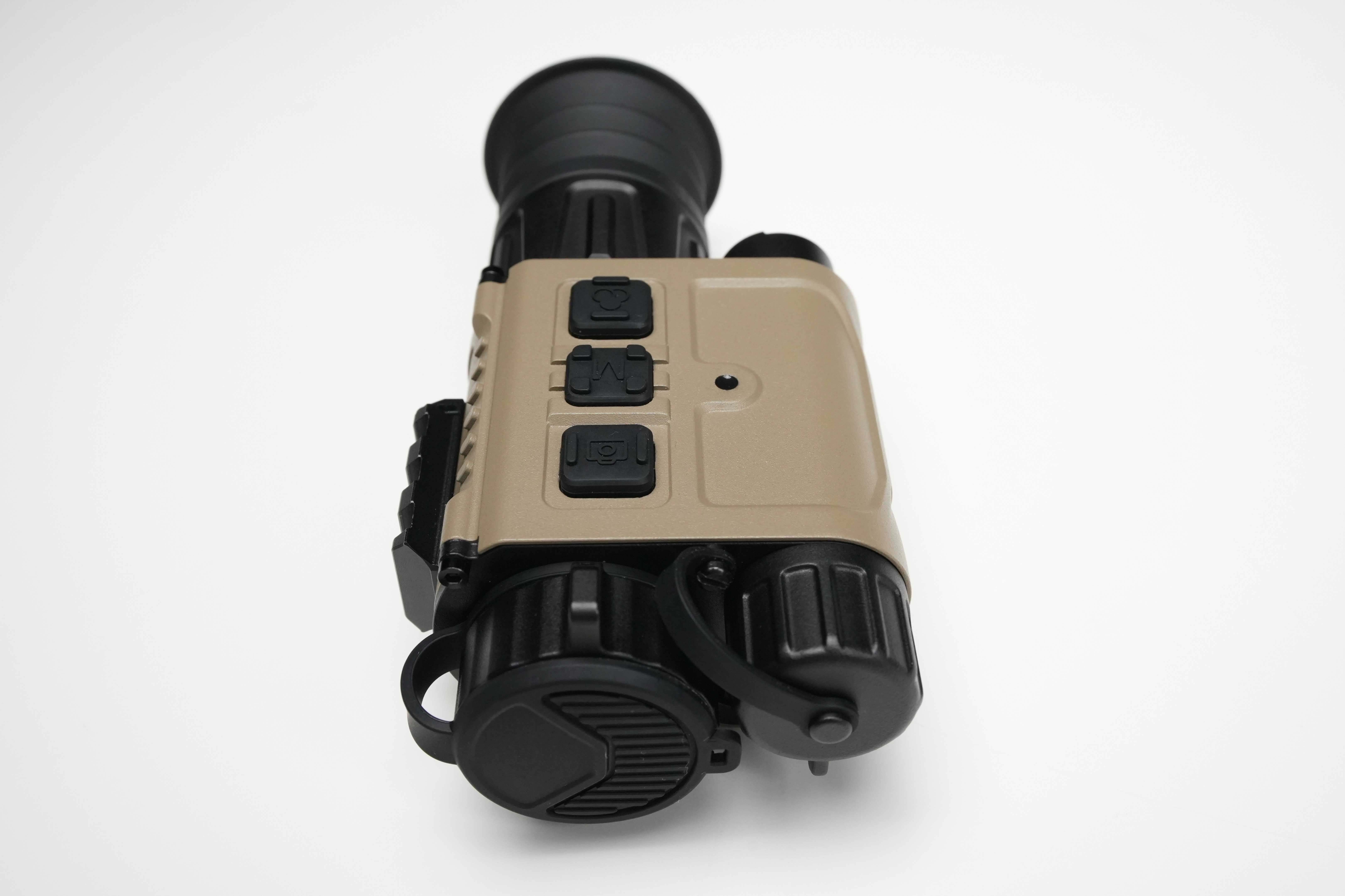 Zentron ZEN C50R TAN Wärmebild-Vorsatzgerät mit integriertem Laser-Entfernungsmesser bis 1200 m, 640×512 Sensor, OLED 1920×1080, IP67, 425 g