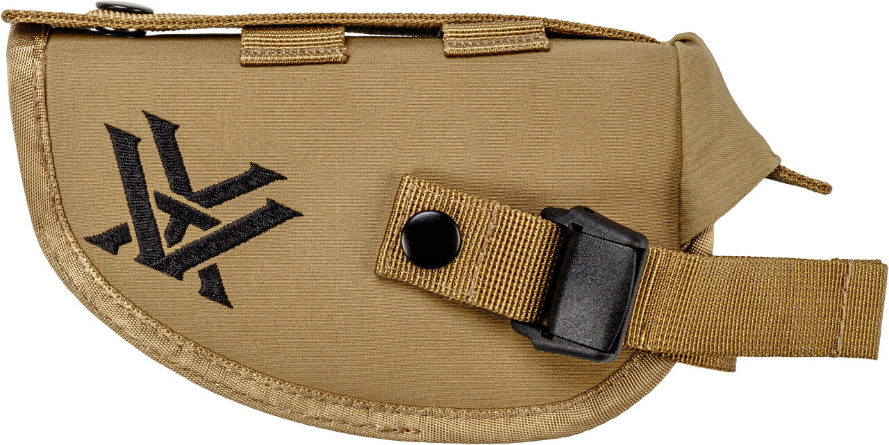 Braune taktische Tasche mit geprägtem Logo und Verschlussschnalle