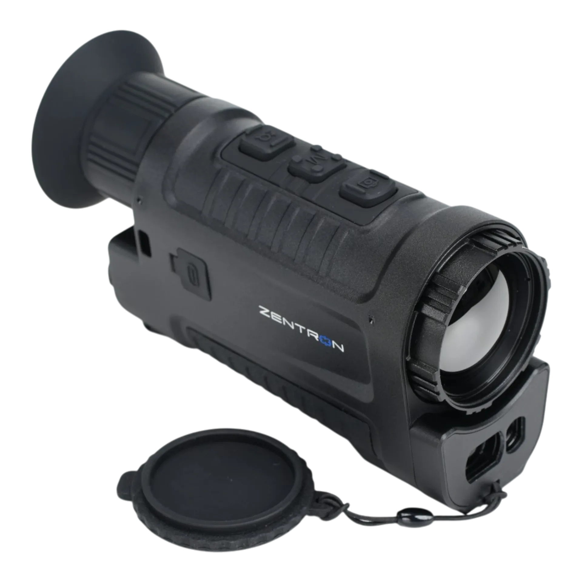 Zentron ZEN M6 Pro schwarzes Wärmebildgerät mit drei schnell wechselbaren 25, 35 und 50 mm Objektiven, 640×512 VOx-Sensor und Laser-Entfernungsmesser bis 1.200 m