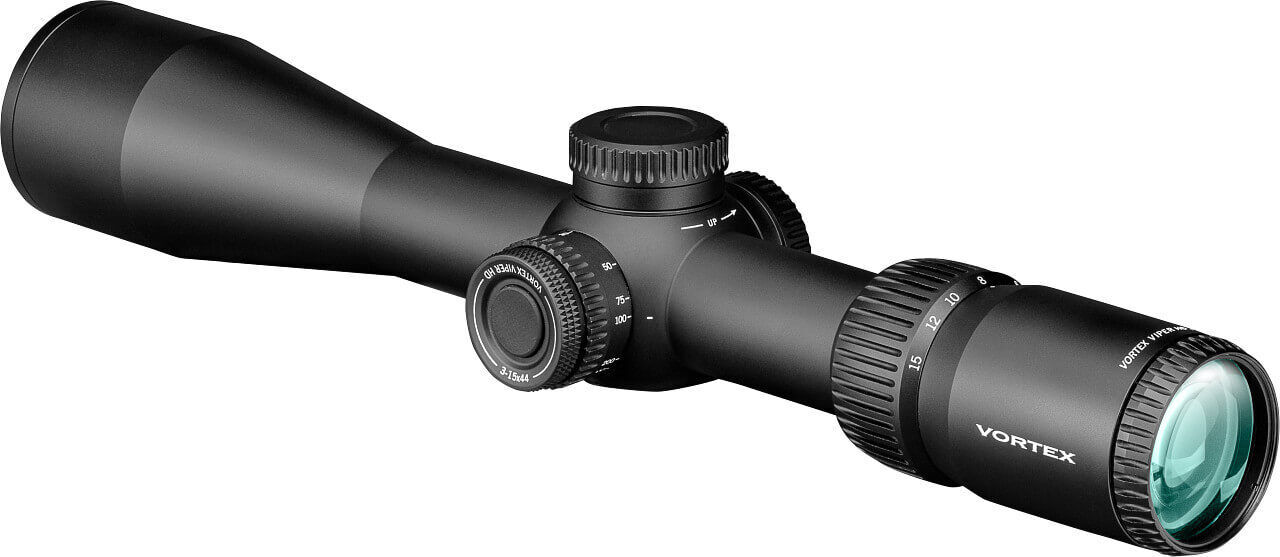 Vortex Zielfernrohr mit verstellbarer Vergrößerung und präziser Optik, ideal für Schießsport und Jagd
