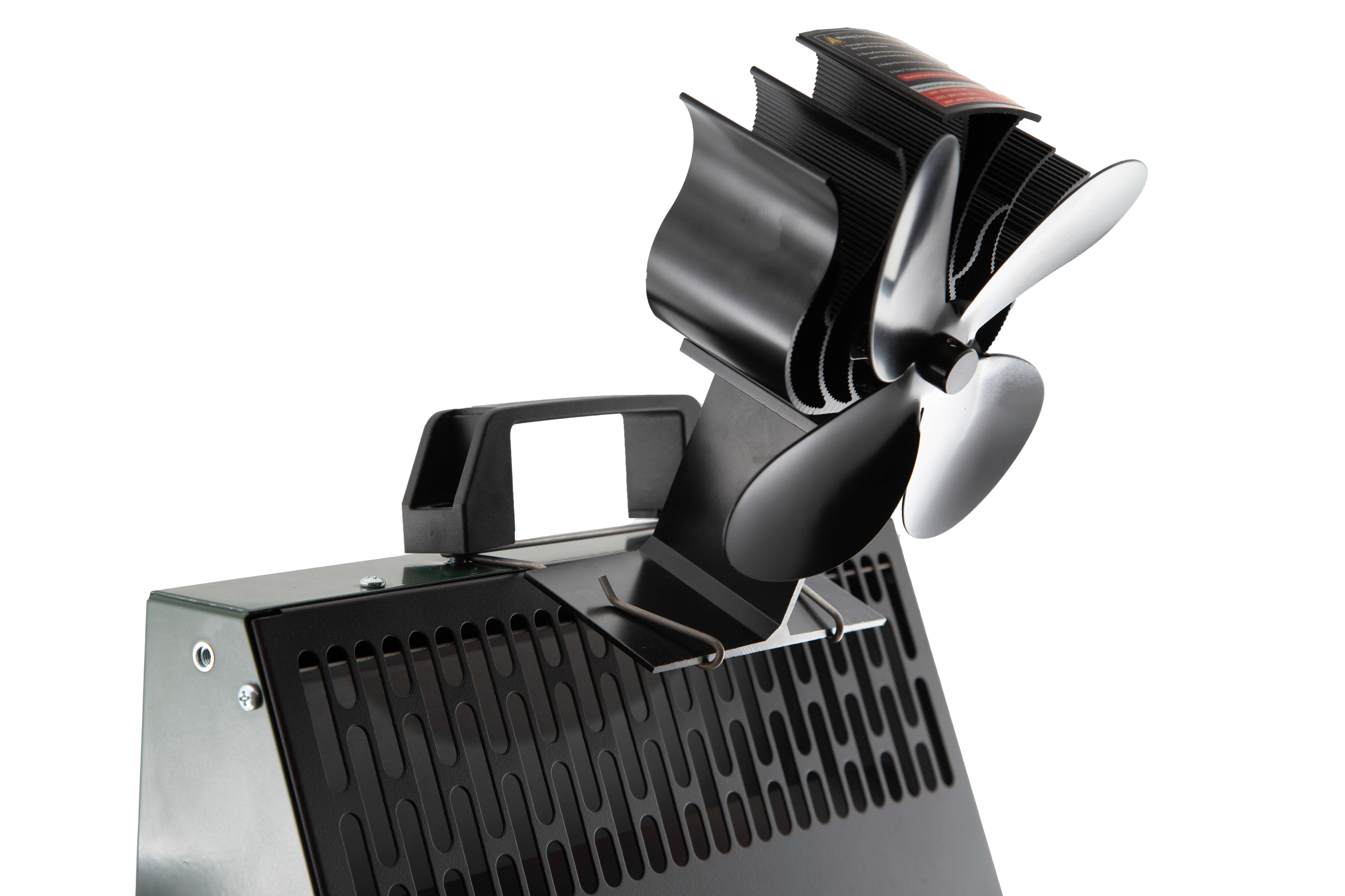 Ofenventilator auf einem Ofen für bessere Wärmeverteilung