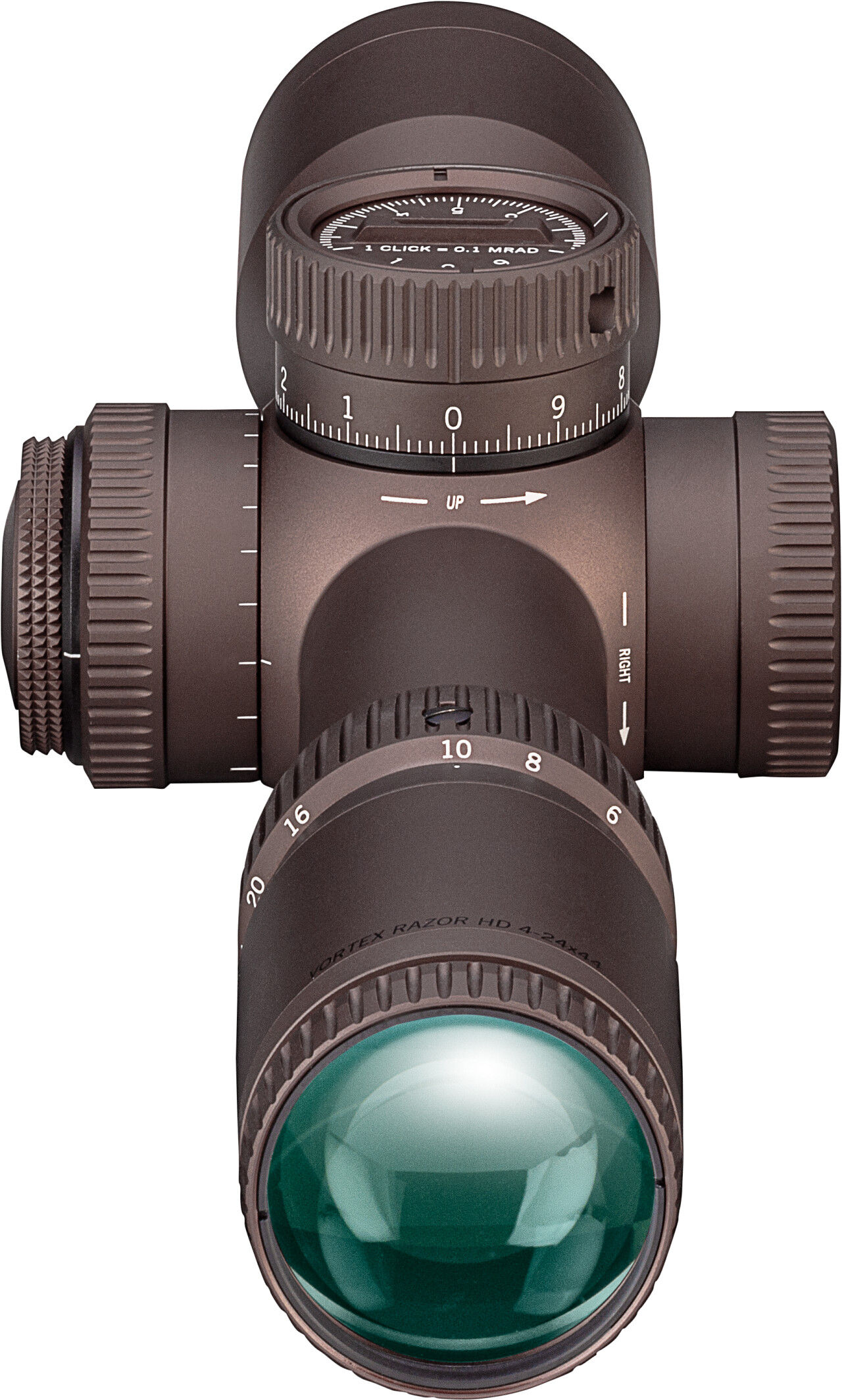 Vortex Razor HD Zielfernrohr mit vergrößerter Linse und Eins