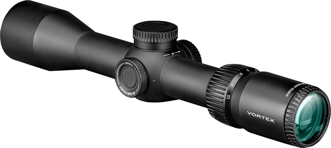 Vortex Viper HD Zielfernrohr mit großem Okular, Zoomring und Einstellknöpfen, ideal für präzises Schießen
