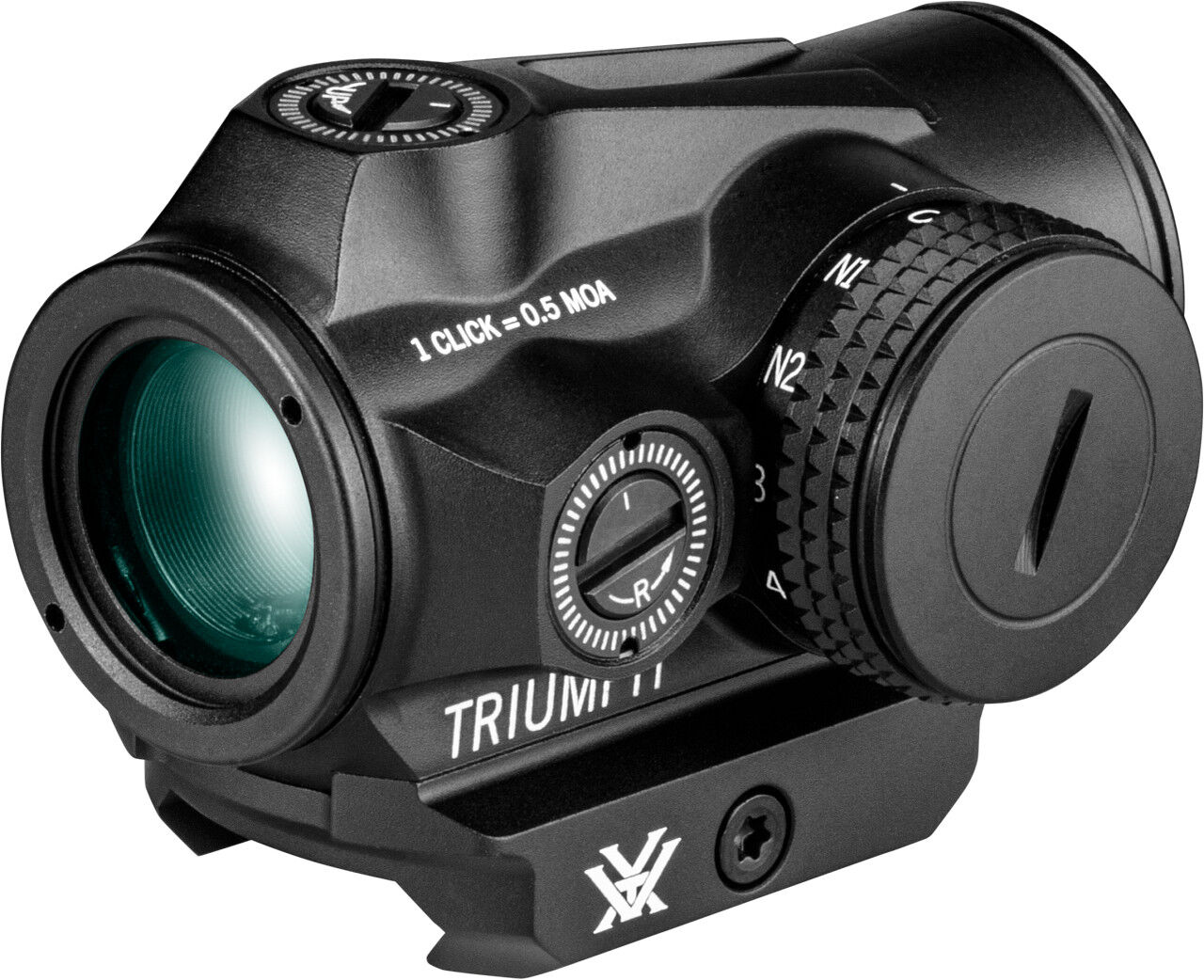 Kompaktes Vortex Triumph Rotpunktvisier seitliche Ansicht