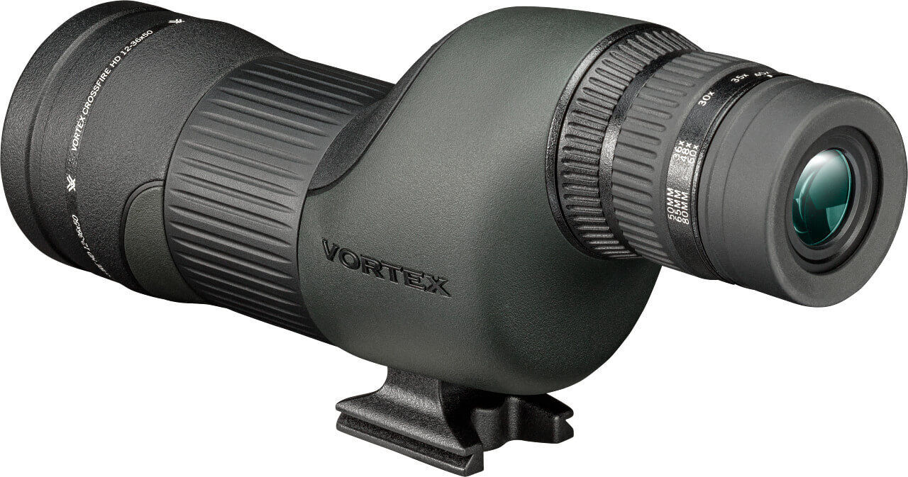 Vortex Teleskop, ideal für Naturbeobachtungen und Astronomie, porträtiert in Seitenansicht