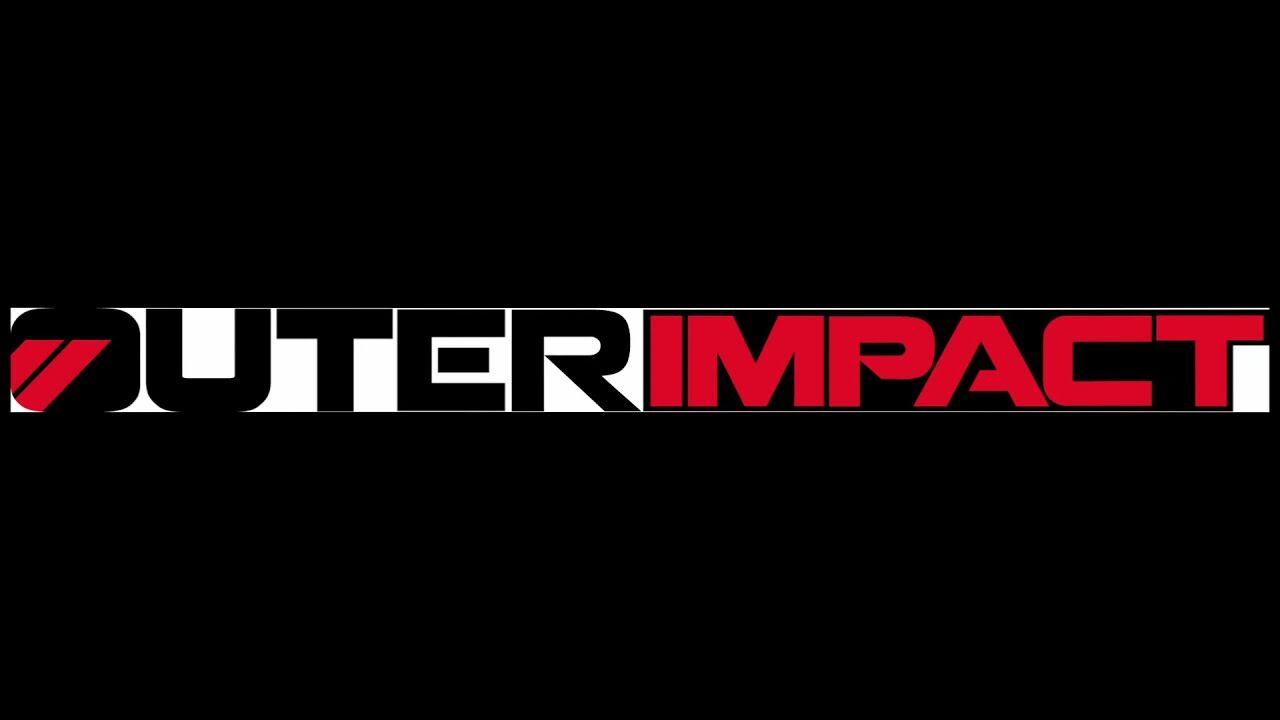 Outer Impact Logo mit rotem und schwarzem Schriftzug
