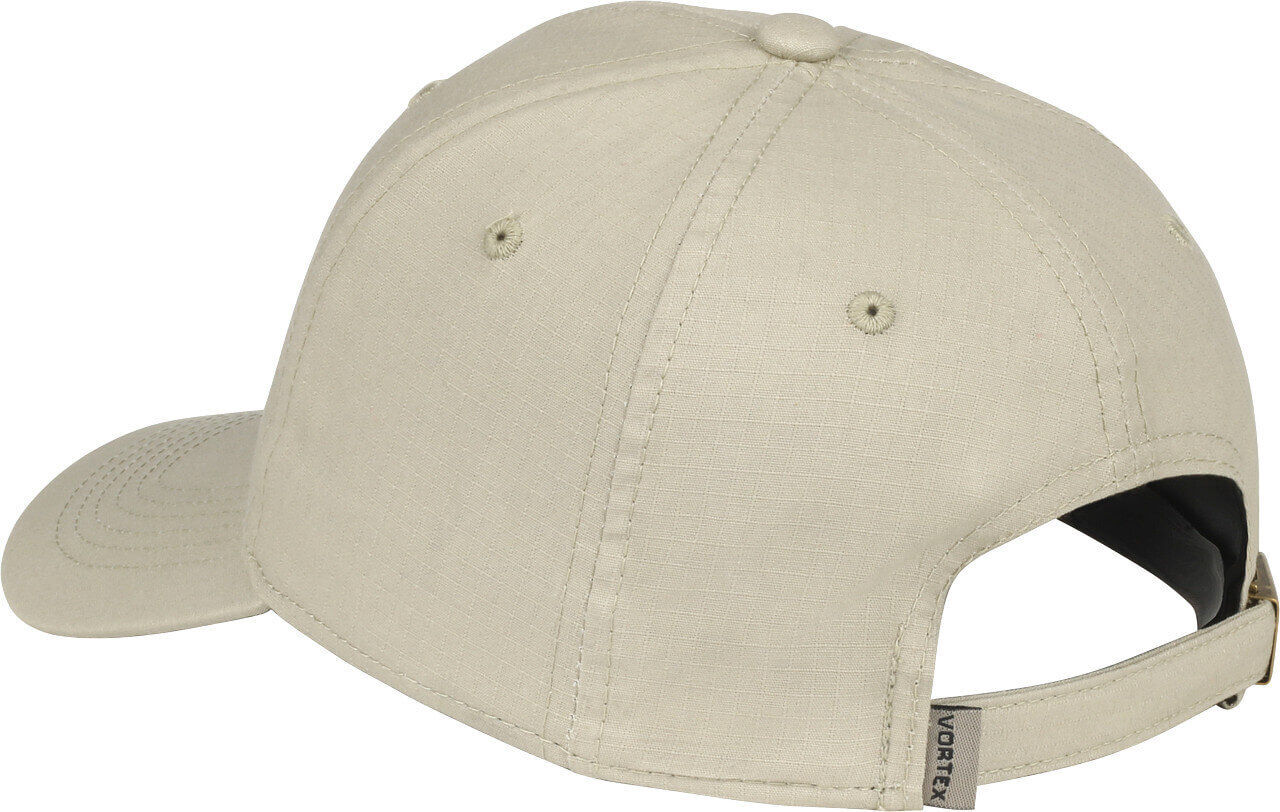Beige Baseballkappe von hinten mit verstellbarem Riemen