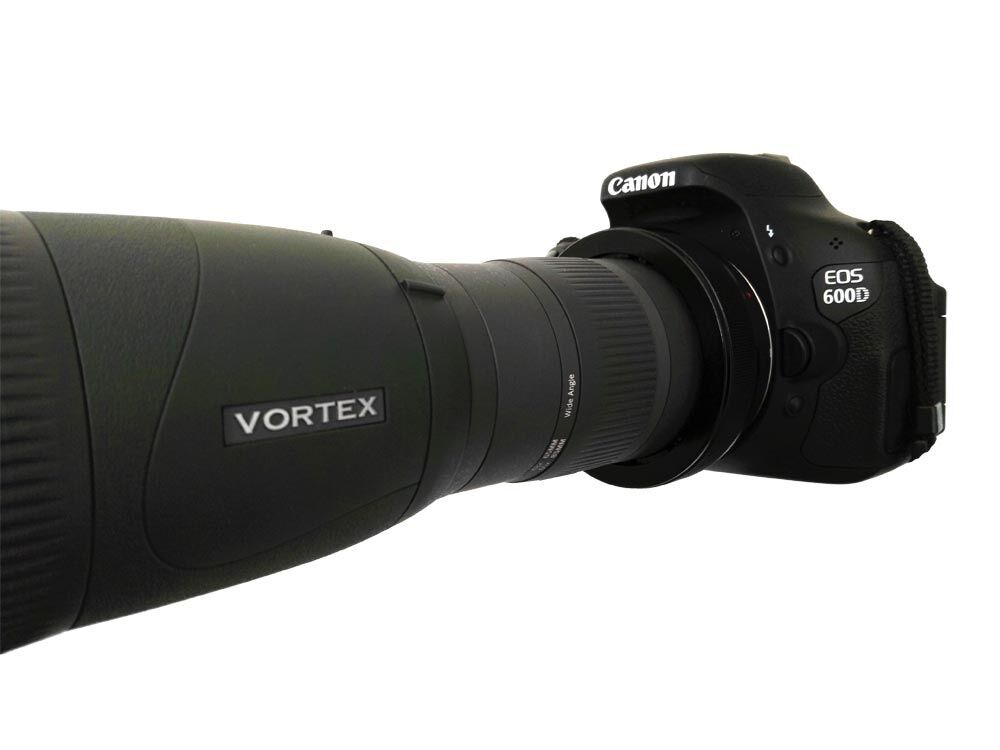 Canon EOS 600D Kamera mit Vortex Teleobjektiv kombiniert
