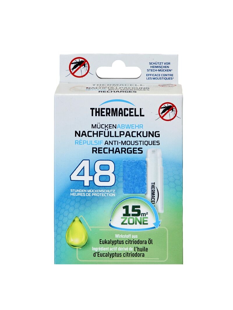 Produktbild Thermacell R-4 Nachfüllpack PT-19 mit 4 Butangaspatronen und 12 Wirkstoffplättchen für bis zu 48 Stunden Mückenschutz im Außenbereich
