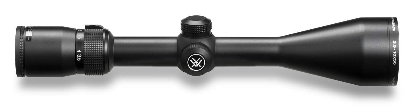 Vortex Zielfernrohr mit variabler Vergrößerung von 3.5 bis 10 und 50 mm Objektivdurchmesser, geeignet für Jagd und Sportschießen
