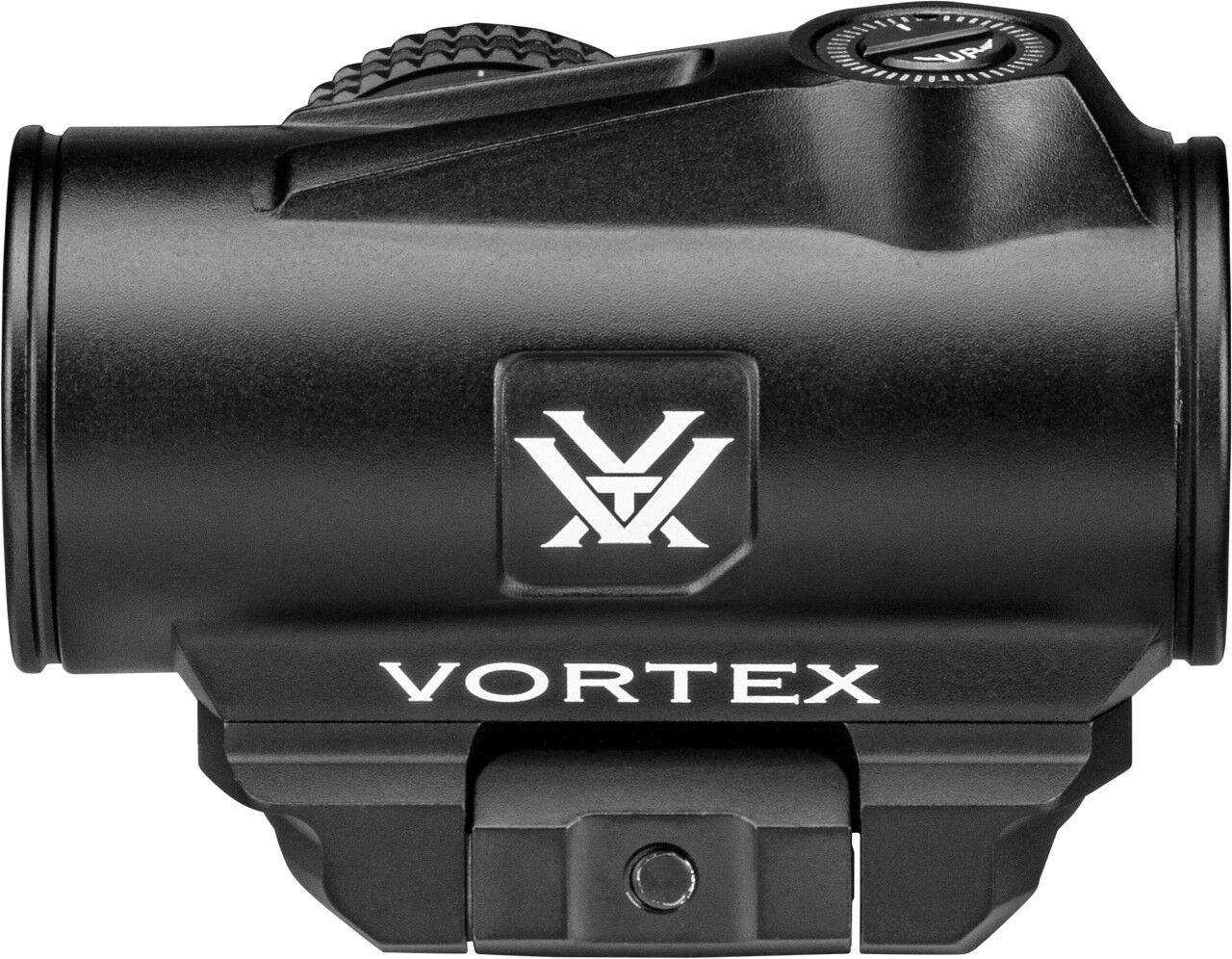 Kompaktes schwarzes Vortex Rotpunktvisier seitlich